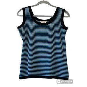 Misook Petite Tank Top Striped Women's Size SP